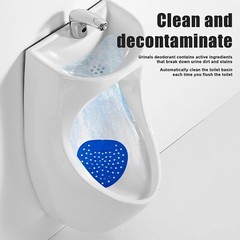 10 Blue Scented Urinal Screens Deodorizer Mat Filter Bubblegum Fragrance USA
