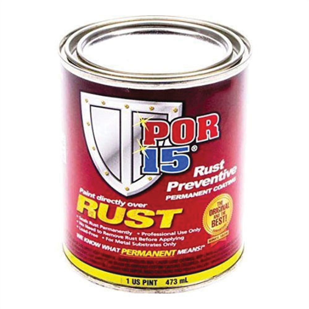 POR-15 INC 45008 High Performance Rust Preventive Coating, 1 pt Can, Gloss Blac