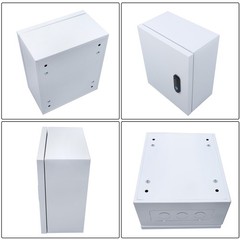 12x10x6″ NEMA 4X Steel Electrical Box, IP56 Waterproof Lockable w/Mounting Plate