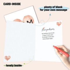 Lumoaster Mother’s Day Cards for Mom – Funny Mothers 5.9×8.3 inches, Pink