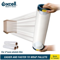 Excell Hand Saver Stretch Film Dispenser 3″ Core w/ Brake, Heavy Duty Packaging