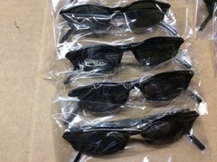 ASSORTED BOX OF SUNGLASSES SUN GLASSES SET OF 12 GLASS COLORED SMALL LENS