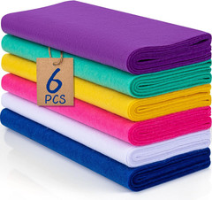 6 Rolls 12″X35″ 1.4Mm Thick Soft Felt Fabric Sheet 6 Assorted Memphis Series Col