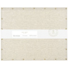 Sugar Paper Essentials 16″x20″ Fabric Pin Board: Wall Mount Bulletin Board Flax