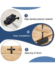 600PCS Hidden Fasteners Deck Fastener Clip Universal Nylon Clips Decking Fast…