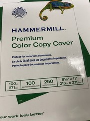 Hammermill Premium Color Copy Cover 100# Paper 250 Sheets 8.5×11 Cardstock 100lb