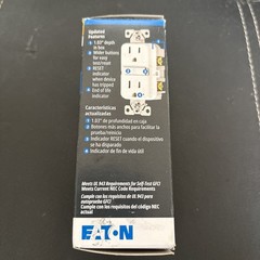 NEW Eaton Tamper Resistant TRGF15W White 15A 125V GFCI Receptacles Outlets NIB