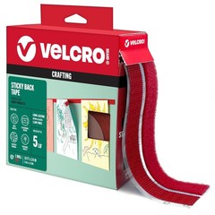 VELCRO Brand Colors | Red Sticky Back Tape | 10ft Roll with x 3/4in,