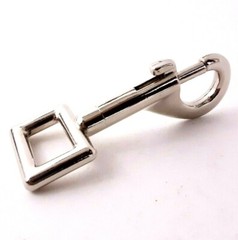 Ten Piece Pack Bolt Snap Rigid Rectangle Eye 3/4in Light Duty Nickel Plated 10ea