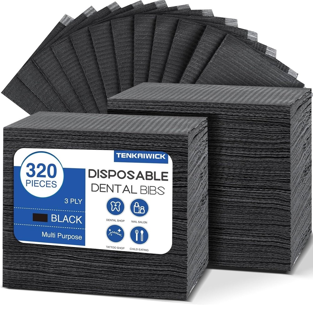 13X18Baberos Dentales Desechables Impermeable Para Piercing De Tatuaje 320/480Pc