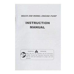2 Stroke Gasoline Water Pump Gas-Powered Semi-Trash Irrigation Transfer Pump