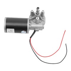 Electric Worm Gear Motor Right Angle Reversible 220 RPM Torque 45W DC 24V New