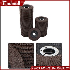 Findmall 50 Pcs 4-1/2″×7/8″ 40 Grit Premium Zirconia Flap Disc Sanding Grinding