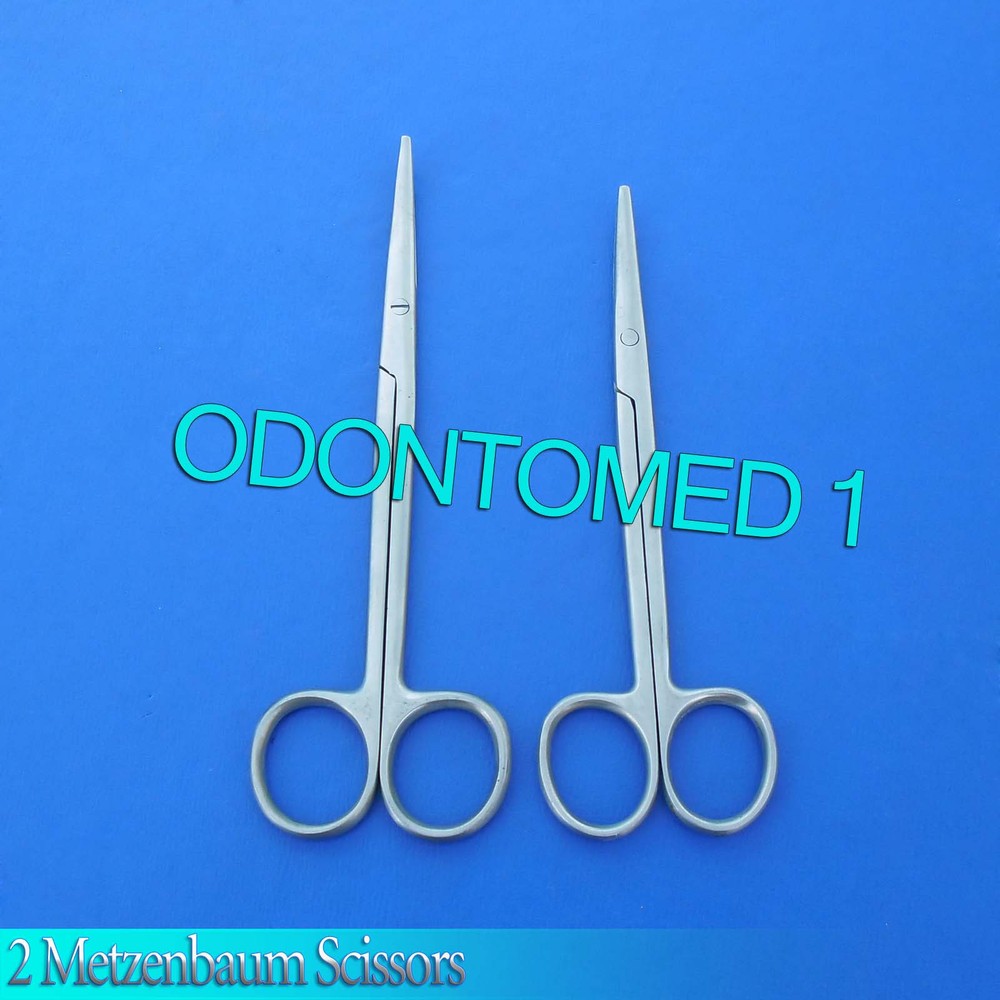 2 Metzenbaum Scissors 7″+8″ Curved Surgical Instruments