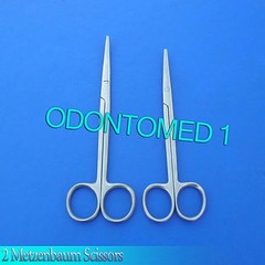 2 Metzenbaum Scissors 7″+8″ Curved Surgical Instruments