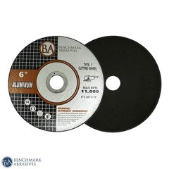 Benchmark Abrasives Type 1 Aluminum Oxide 6 Inch Cut Off Wheels for 6 inches