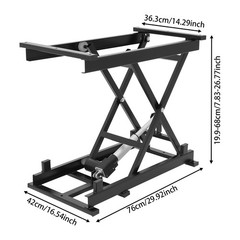 Electric Lift Table Single Scissor Lifting Platform 350lbs Remote Control NEW