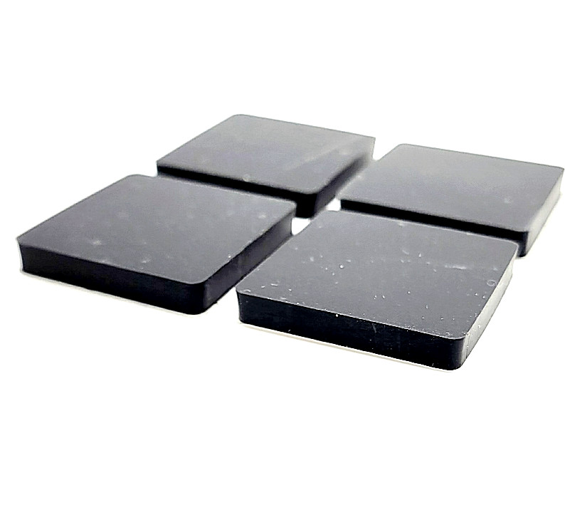 1 1/4″ Square Stick on Rubber Feet Bumpers 3/16″ Thick 3M Adhesive Backed Pads