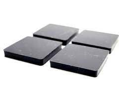 1 1/4″ Square Stick on Rubber Feet Bumpers 3/16″ Thick 3M Adhesive Backed Pads