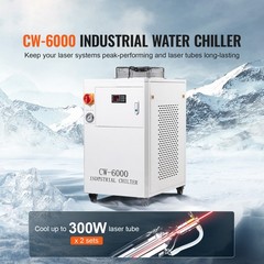 Uimoso Industrial Water Cooling System CW6000 15L 65L/min Cooler with Compressor
