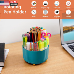 Desk Organizer, 360-Degree Rotating Pen Holder, Desk Organizers and Accessories