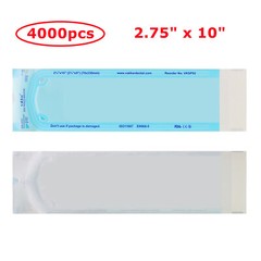 4000 2.75″ x 10″ Self Sealing Dental Sterilization Pouches Medical Autoclave Bag