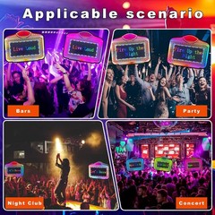 LED Bottle Service Sign with App Control, Scrolling Light Display for Clubs Bars