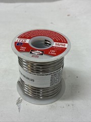 Harris 331753 WS10098 50/50 Leaded Solid Wire Solder 16oz .125″ 3.2mm Dia 454g