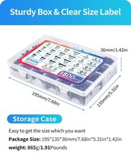 1800PCS Metric Screw Assortment, Bolt M2M3M4M5 1800PCS, Black