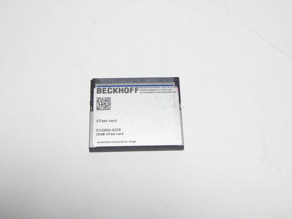 Beckhoff CX2900-0026 20GB CFast Card Compact Flash Card