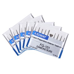 50Types Dental Surgical FG Diamond Burs Kit Fit High Speed Handpiece AZDENT