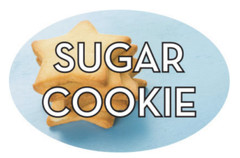 Sugar Cookie Labels 500 per Roll Food Store Stickers 1.25″ x 2″ look 2