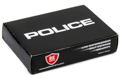 POLICE Handcuffs Professional Double Lock Heavy Duty Metal Steel Hinged Black