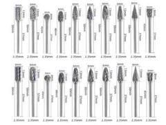10 Pcs Dental Lab Polishing Bur Drills Tungsten Steel Carbide Burs Burrs 2.35MM
