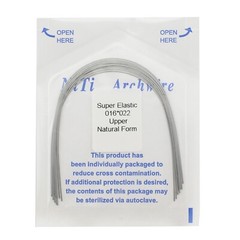 100PCS Dental Orthodontic Niti Arch Wire Natural Round Rectangular 19×25 16×22
