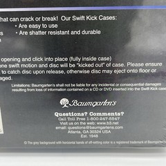 50 Swift Kick™ CD/DVD/Blu-Ray Cases Lever Eject Disk 5 Pack Sealed 10 Packs=50
