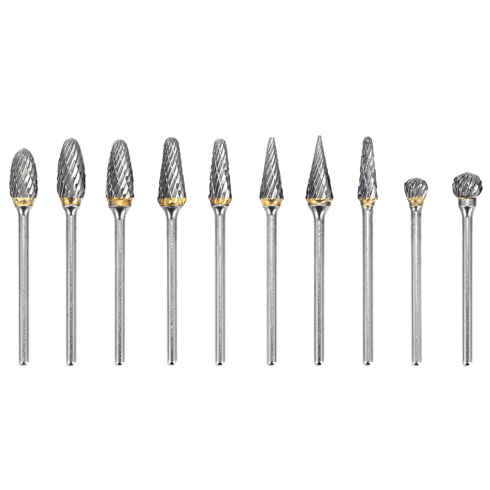 10pcs Dental Tungsten Carbide Burs Cutter Polishers & Finishers 2.35mm HP Shank