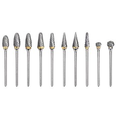 10pcs Dental Tungsten Carbide Burs Cutter Polishers & Finishers 2.35mm HP Shank