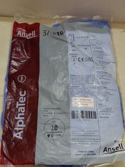 12 Packs Of 12 Ansell AlphaTec 37-510 Nitrile UltraGrip Gloves SZ 10 Case144QTY