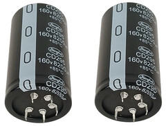2 PACK Jianghai CD295 8200uF 160V Snap-In Electrolytic Capacitor ECS2CB822M 85°C