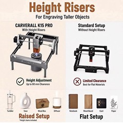 K15 Pro Laser Engraver 10W-Laser Engraving Machine for Coated Metal Wood Acrylic