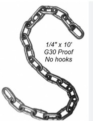 1/4″ x 10′ G30 Proof Coil No Hooks – Metal Shop MA01210 1/4″ Proof
