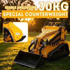 Skid Steer Loader Runtong 23HP EPA-Certified Diesel Tracked Multifunctional