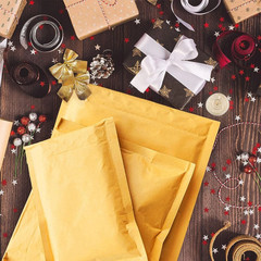 #000 #0 #2 #5 Gold Kraft Bubble Mailers Self-Seal Padded Envelopes Shipping Bags