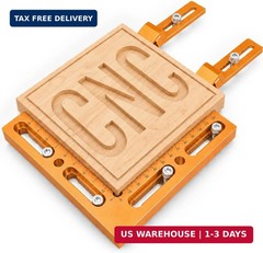 Fuzqq CNC Positioning Side Clamps, Aluminum Low Profile Vise for CNC Router Mach