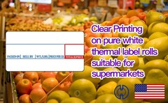 LST-8000 Printing Scale Label, 58 x 30 mm, Non-UPC, 24 Rolls Per Case New Nice