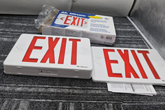 Mircom EL-7007RX-180 Thermo Plastic Exit Sign Backup Red IP Class IP20 180min