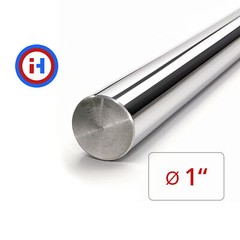 Induction Hardened Chrome Plated Steel Rod – 1″ Dia x 48″ length, 1045 steel bar