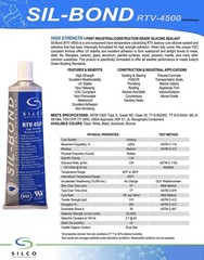 Silco Sil Bond 4500 RTV Silicone Adhesive Sealant 2.8 oz Silver
