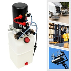 Single Acting Hydraulic Pump – 6QT Capacity, 22MPA, DC 12V Power Unit